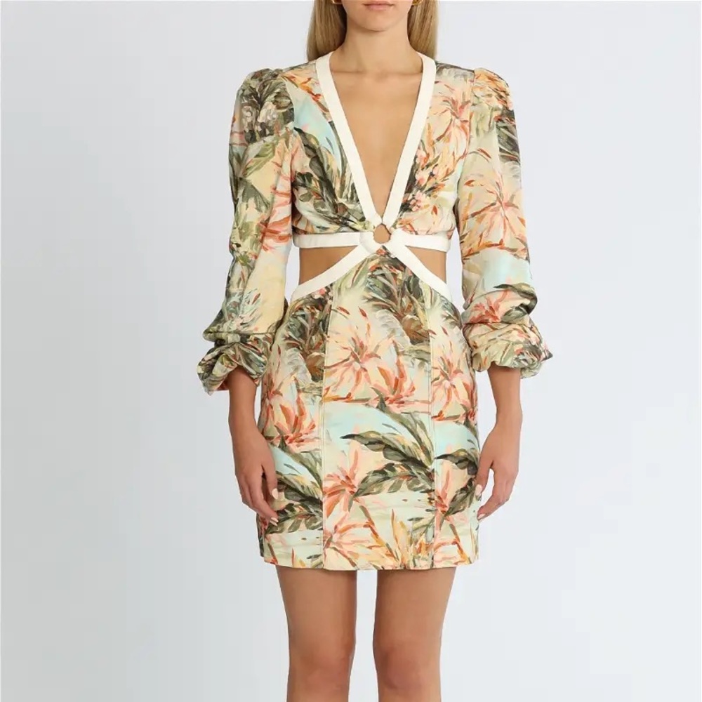 NWT Significant Other Madrid Cut-Out Floral Mini Dress